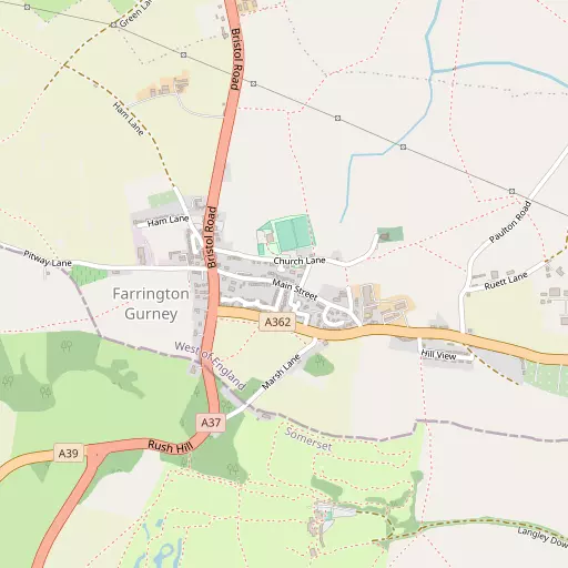 Map of Farrington Gurney