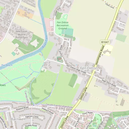 Map of Fen Ditton