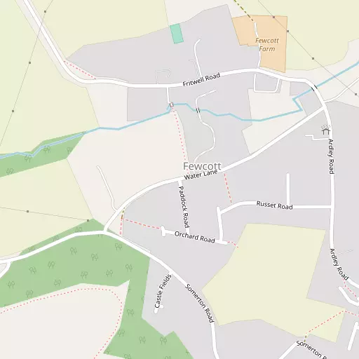 Map of Fewcott
