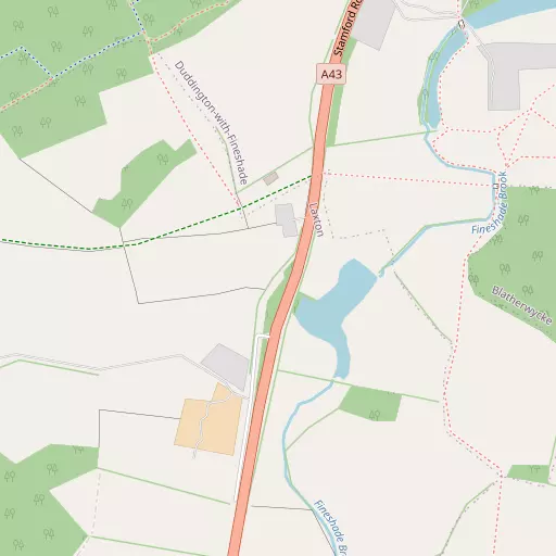 Map of Fineshade
