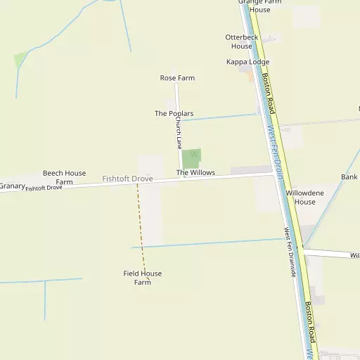 Map of Fishtoft Drove