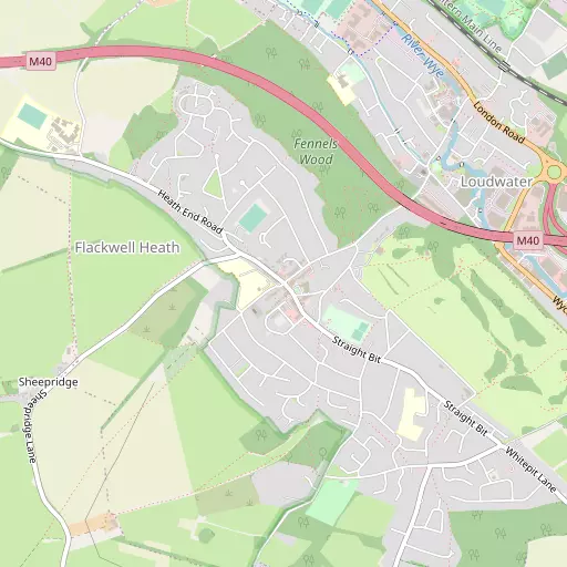 Map of Flackwell Heath
