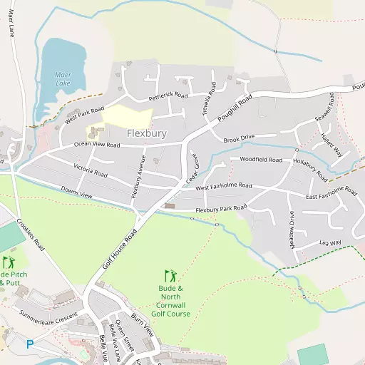Map of Flexbury