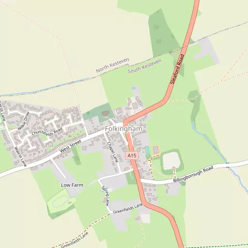 Map of Folkingham