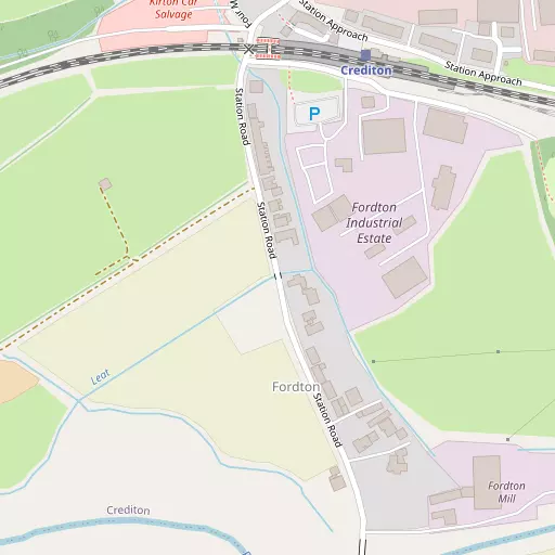 Map of Fordton