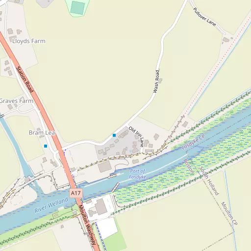 Map of Fosdyke Bridge