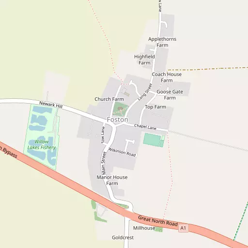 Map of Foston