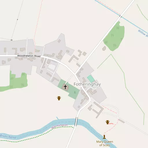 Map of Fotheringhay