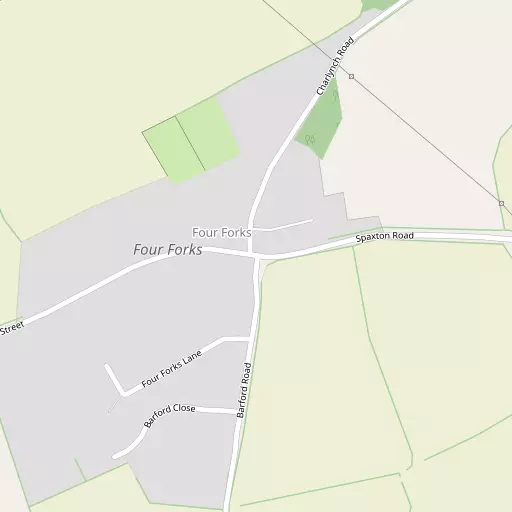 Map of Four Forks