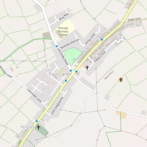 Map of Four Lanes