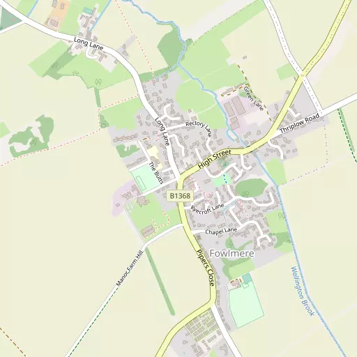Map of Fowlmere