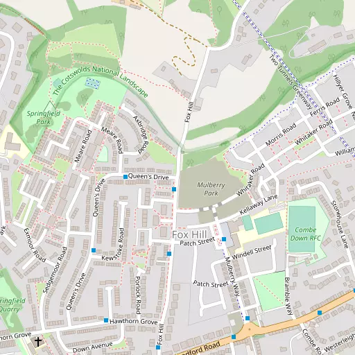 Map of Fox Hill