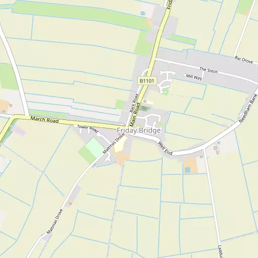 Map of Friday Bridge