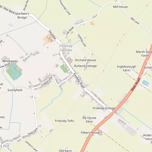 Map of Friskney Eaudyke