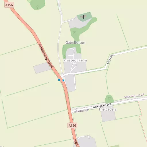 Map of Gate Burton