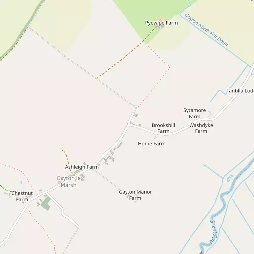 Map of Gayton le Marsh