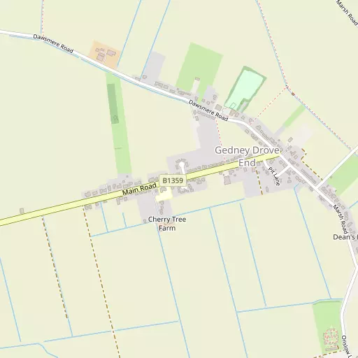 Map of Gedney Drove End
