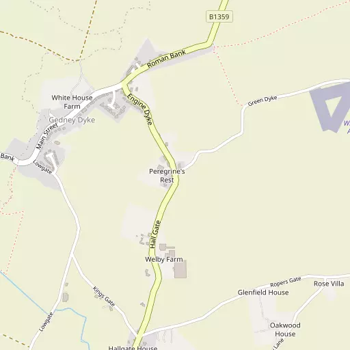 Map of Gedney Dyke