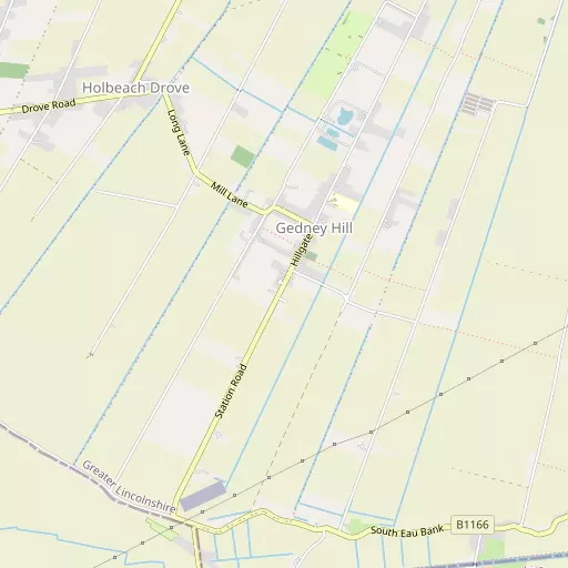 Map of Gedney Hill