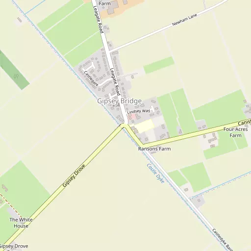 Map of Gipsey Bridge