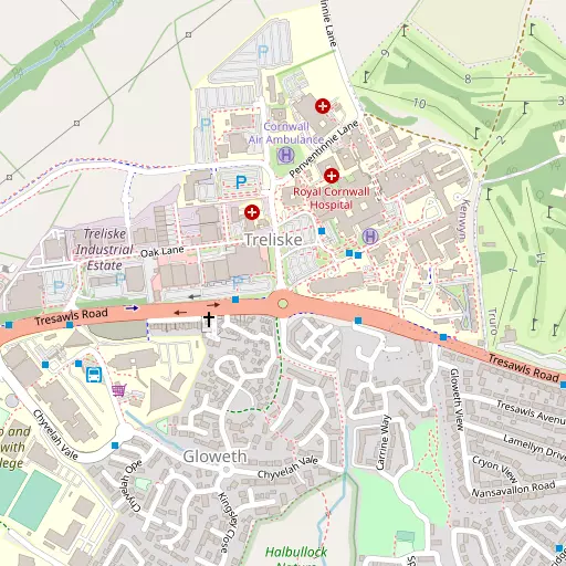 Map of Gloweth