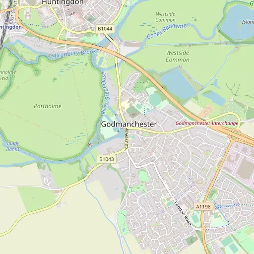 Map of Godmanchester