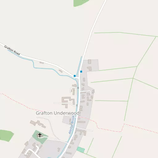 Map of Grafton Underwood