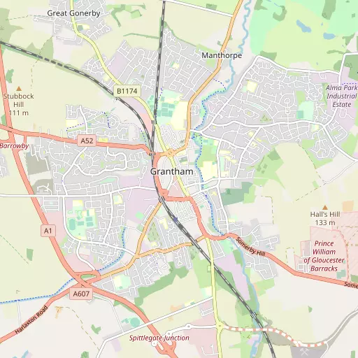 Map of Grantham