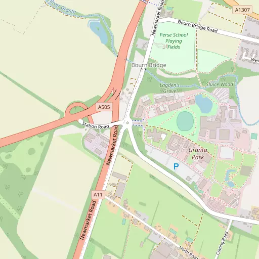 Map of Great Abington