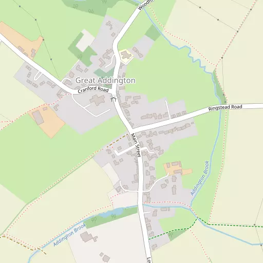 Map of Great Addington
