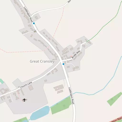 Map of Great Cransley