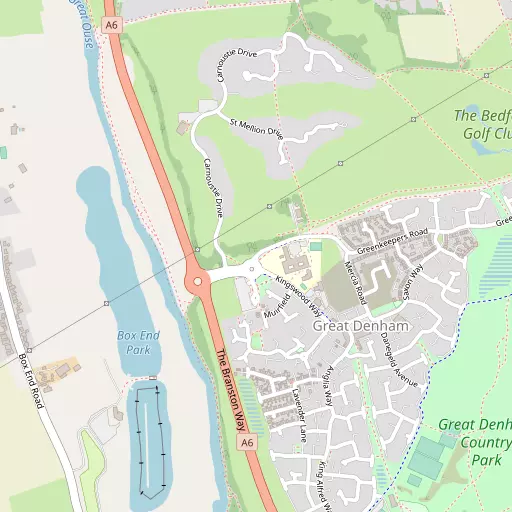 Map of Great Denham