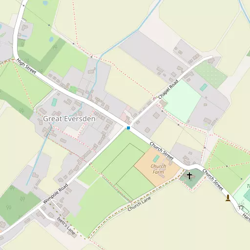 Map of Great Eversden