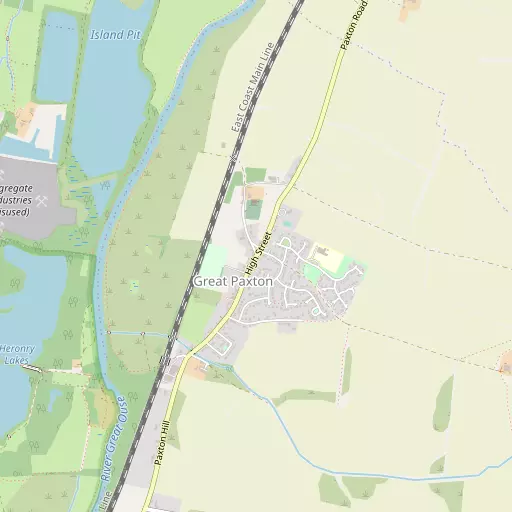 Map of Great Paxton