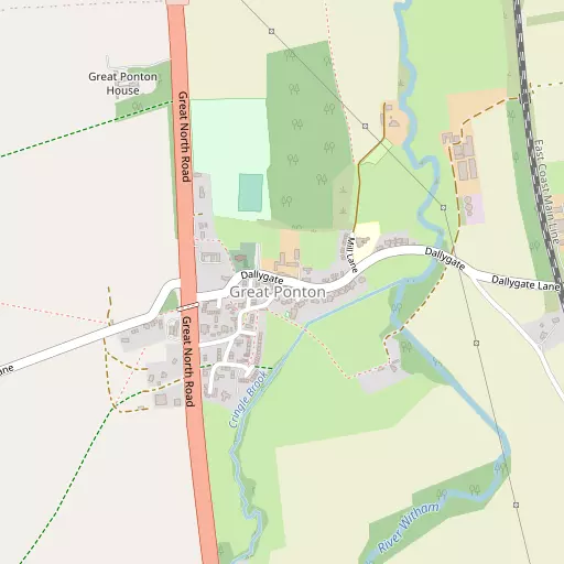 Map of Great Ponton
