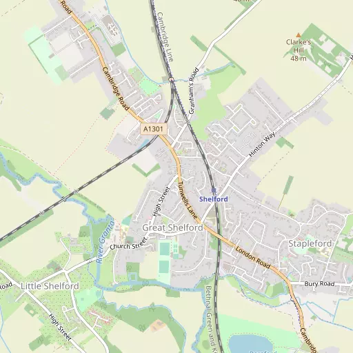 Map of Great Shelford