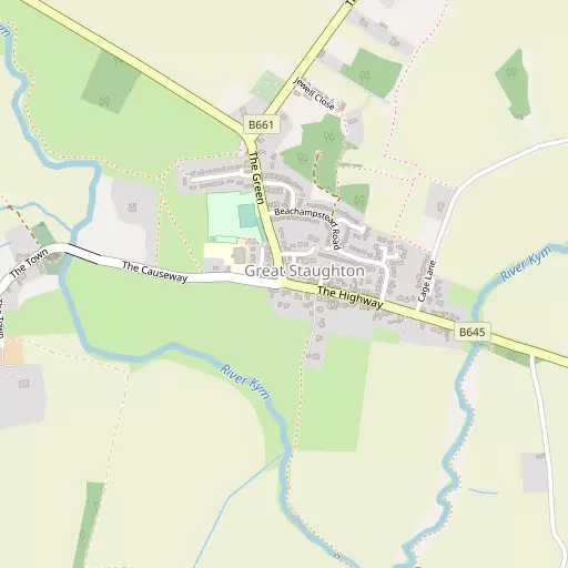 Map of Great Staughton