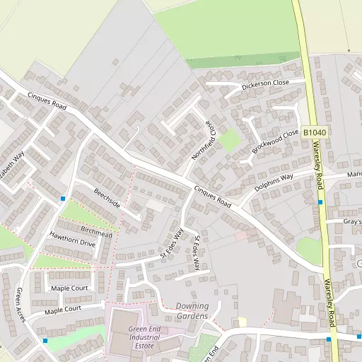 Map of Green End