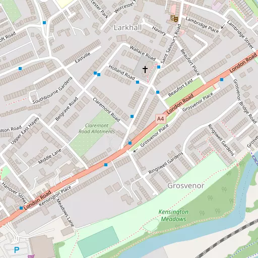 Map of Grosvenor
