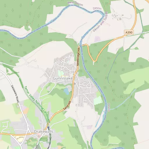 Map of Gunnislake