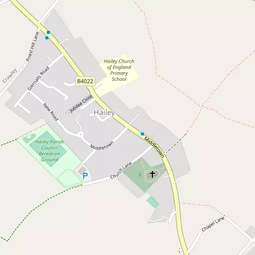 Map of Hailey