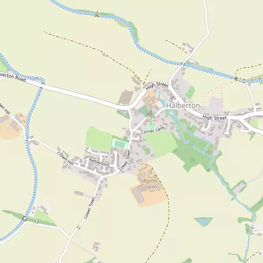 Map of Halberton
