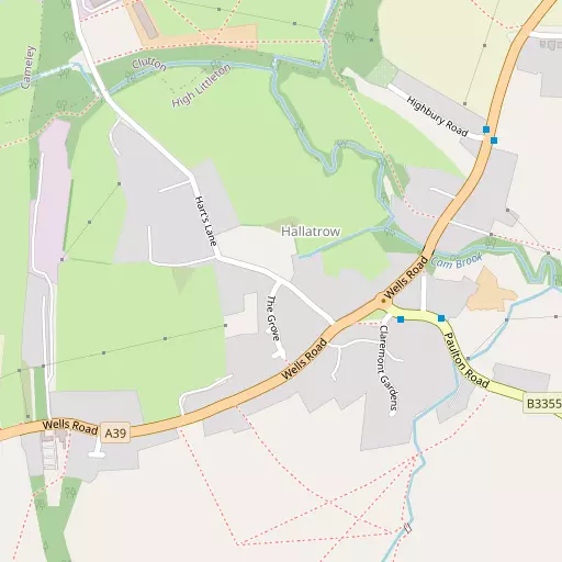 Map of Hallatrow