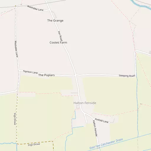 Map of Halton Fenside