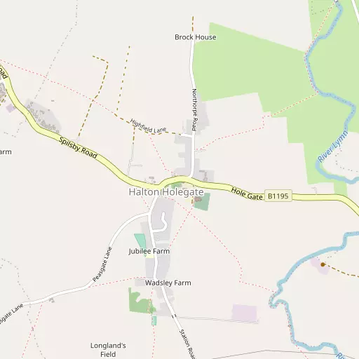 Map of Halton Holegate