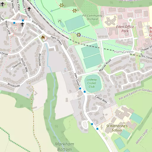 Map of Ham Green