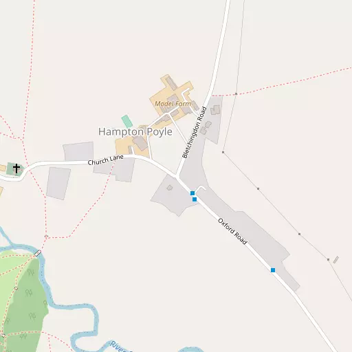 Map of Hampton Poyle