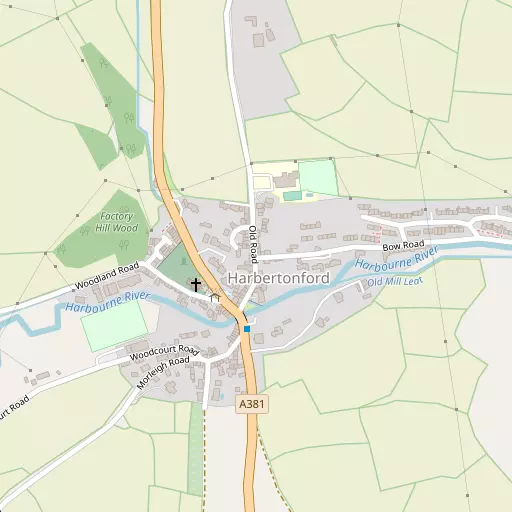 Map of Harbertonford