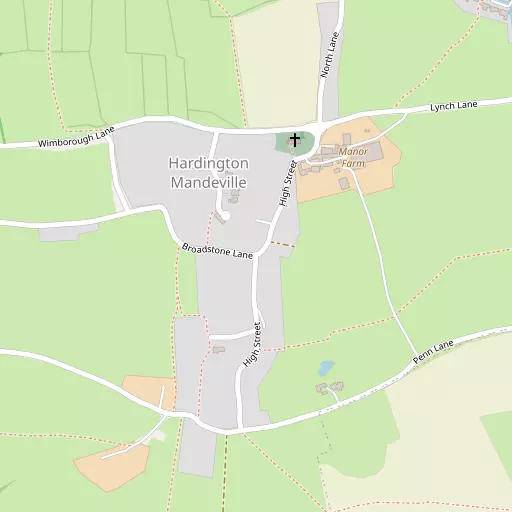 Map of Hardington Mandeville