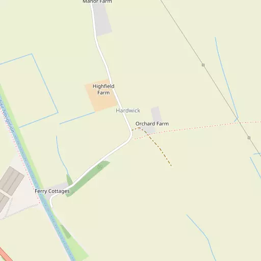 Map of Hardwick